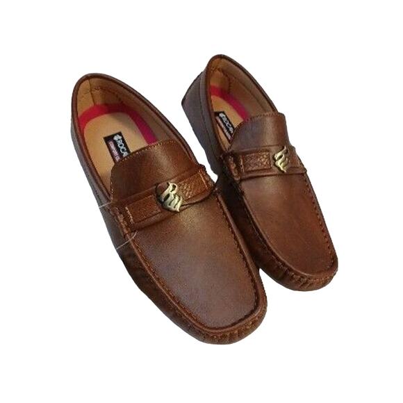 NEW w TAG Rocawear Ludlow Loafers Sz 9.5 Brown Comfort Faux Leather Shoes Preppy main image 8